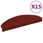 vidaXL Trapmatten zelfklevend 65x21x4 cm naaldvilt rood 15, Verzenden