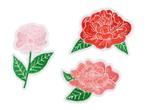 Strijk Embleem Bloemen 3st, Verzenden, Nieuw