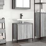vidaXL Badkamerkast wastafelkast 60x34,5x60 cm grijs sonoma, Huis en Inrichting, Verzenden, Nieuw