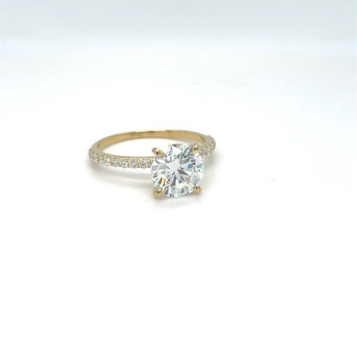 Zonder Minimumprijs - Ring - 14 karaat Geel goud - 2.24ct., Handtassen en Accessoires, Ringen