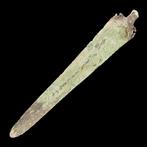 Vroege Griekse Bronzen Speerpunt - Wapen van een Oude