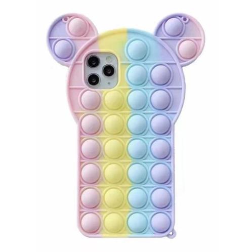 iPhone X Pop It Hoesje - Silicone Bubble Toy Case Anti, Telecommunicatie, Mobiele telefoons | Hoesjes en Screenprotectors | Apple iPhone