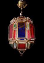 Lampe à suspendre - métal, cristal, Antiek en Kunst