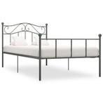 vidaXL Bedframe metaal grijs 90x200 cm, Huis en Inrichting, Verzenden, Nieuw