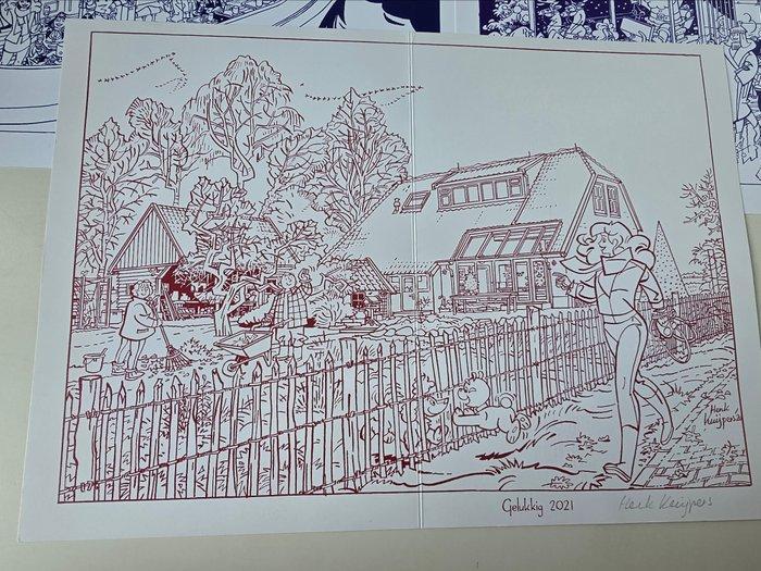 Franka - 3 Kerstkaarten - Beperkte oplage - 2021/2025, Boeken, Stripverhalen