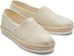 Toms Alpargata Platform Rope Espadrilles - Dames - Beige..., Kleding | Dames, Verzenden, Nieuw