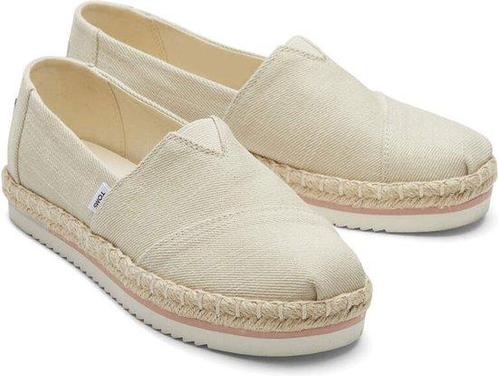 Toms Alpargata Platform Rope Espadrilles - Dames - Beige..., Kleding | Dames, Schoenen, Nieuw, Verzenden