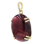 Pendentif - 14 carats Or jaune - 15.03ct. tw. Tourmaline -