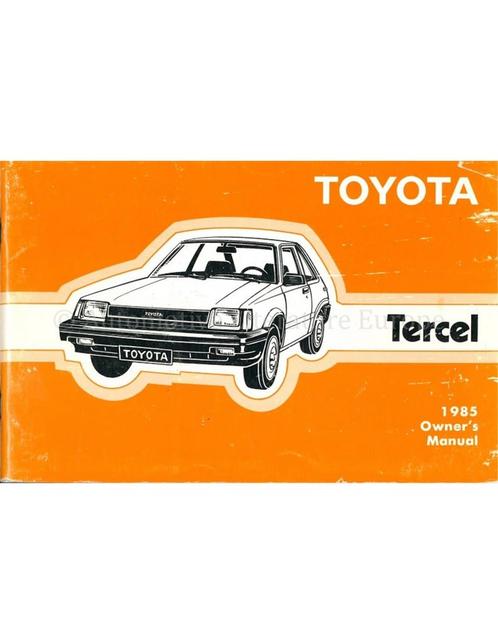 1985 TOYOTA TERCEL INSTRUCTIEBOEKJE ENGELS, Auto diversen, Handleidingen en Instructieboekjes