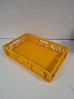 E6 Stapelbak 600x400x120mm geel geperforeerd gebruikt, Zakelijke goederen, Ophalen of Verzenden