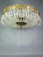Plafondlamp - Metaal Kristal - Klassieke lamp, Antiquités & Art