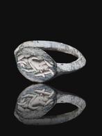 Oud-Romeins Stunning Military Seal Ring (Zonder