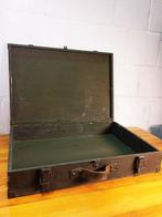Caisse - Étui militaire vintage en bois - Bois, Cuir, Métal