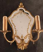 Paar antieke - Wandlamp (2) - Brons, Glas, Antiek en Kunst