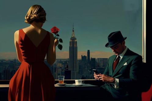 Le Yack (1972) - Silhouettes sur Skyline, Antiek en Kunst, Antiek | Overige Antiek
