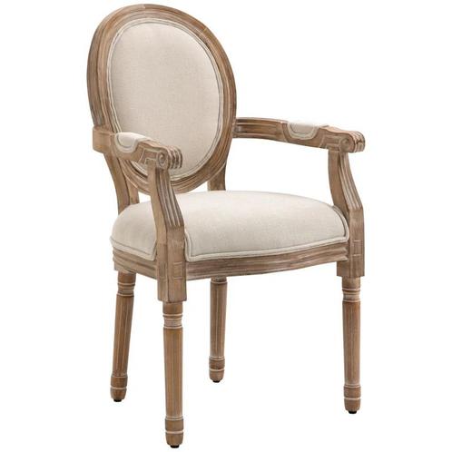 TRUUSK Antieke Keukenstoel met Ademende Linnenlook Hoes - Ma, Huis en Inrichting, Stoelen, Verzenden