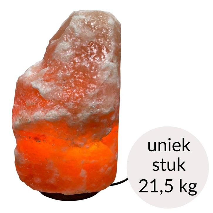 Himalaya Zoutlamp roze kleur, 21,5 kg – uniek stuk (incl., Sport en Fitness, Gezondheidsproducten en Wellness, Ophalen of Verzenden