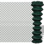 vidaXL Gaashek 1,5x15 m staal groen, Verzenden, Nieuw