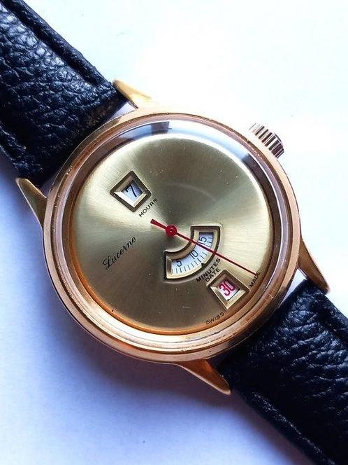 Lucerne - Jump Hour - Zonder Minimumprijs - Heren -, Handtassen en Accessoires, Horloges | Heren
