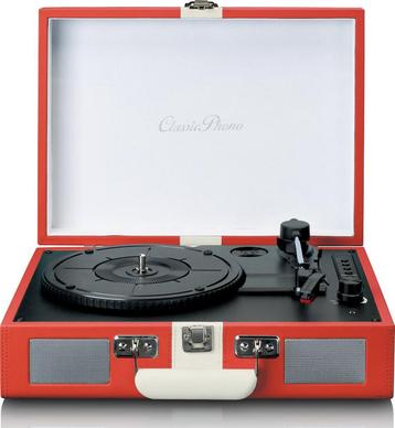 Lenco Classic Phono Retro Platenspeler - Vinyl Koffer met Bl, Verzenden