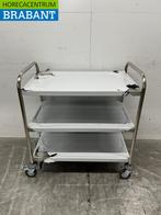 RVS Zorro Serveerwagen 3 lagen 85 cm Horeca, Ophalen of Verzenden, Nieuw in verpakking