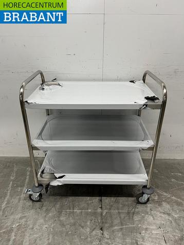 RVS Zorro Serveerwagen 3 lagen 85 cm Horeca beschikbaar voor biedingen