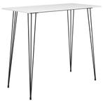 vidaXL Table de bar Blanc 120x60x105 cm, Maison & Meubles, Tables | Tables à manger, Neuf, Verzenden