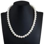 Fako Bijoux® - Parelketting - 10mm - Glaskralen - Parelmoer, Handtassen en Accessoires, Kettingen, Verzenden, Nieuw