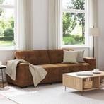 vidaXL 3-Zitsbank Bruin 180 cm Kunstleder, Huis en Inrichting, Verzenden, Nieuw