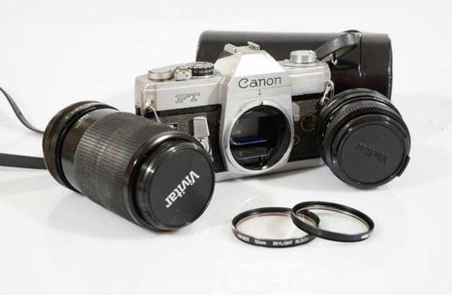 Canon FT QL + 2 Vivitar lenses, Audio, Tv en Foto, Fotocamera's Analoog