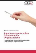Algunos Apuntes Sobre Comunicacion Organizacional.by Alonso,, Torres Alonso, Maria Del Carmen, Verzenden
