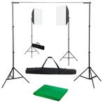 vidaXL Fotostudioset met softboxlampen en achtergrond, Audio, Tv en Foto, Fotografie | Fotostudio en Toebehoren, Verzenden, Nieuw