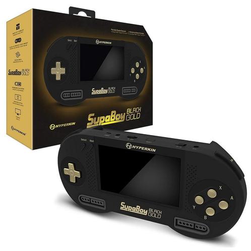 SupaBoy Portable SNES Console - Black Gold Edition, Consoles de jeu & Jeux vidéo, Consoles de jeu | Nintendo Super NES, Envoi