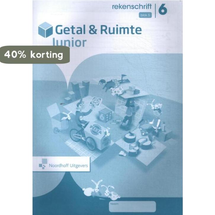 Getal & Ruimte junior Groep 8 blok 5 Rekenschrift, Boeken, Schoolboeken, Zo goed als nieuw, Verzenden