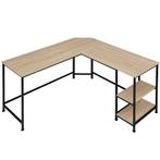 Bureau Hamilton 138x138x75,5cm - Industrieel licht hout, eik