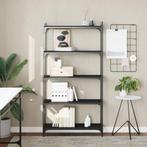 vidaXL Boekenkast 5-laags 80x30x154 cm bewerkt hout zwart, Verzenden, Nieuw