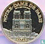 Congo-Brazzaville 100 francs 2024 (PROOF) Notre Dame de..., Postzegels en Munten, Munten | Afrika, Verzenden, Losse munt, Goud