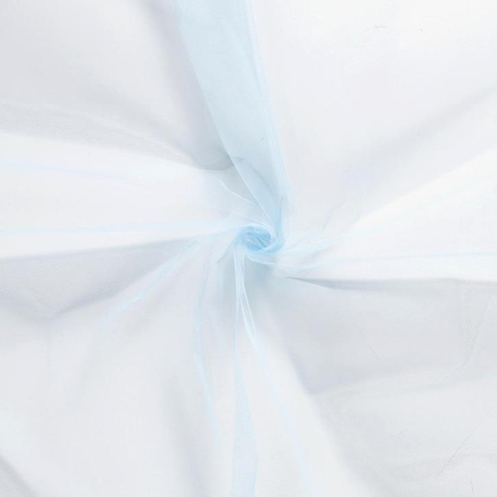 Tule stof blauw - Polyester stof 40m op rol, Hobby en Vrije tijd, Stoffen en Lappen, Verzenden