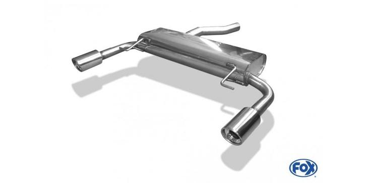 FOX Renault Clio III B Sport Einddemper dwars, uitgang recht, Auto-onderdelen, Uitlaatsystemen, Nieuw, Verzenden