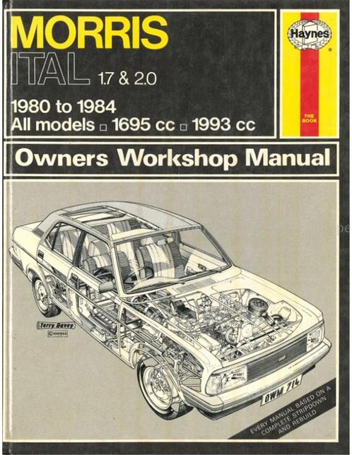 1980 -1981 MORRIS ITAL 1.7 | 2.0 VRAAGBAAK ENGELS, Auto diversen, Handleidingen en Instructieboekjes