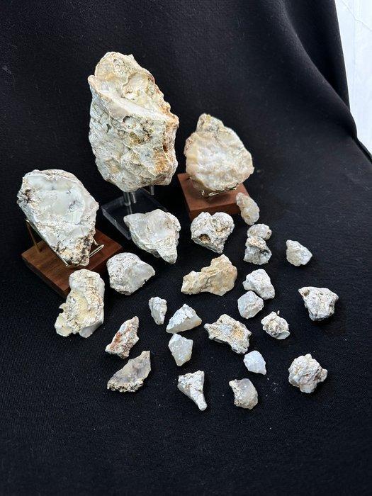 Lotto geslepen edelstenen Italiaans Kristalen- 978 g -, Verzamelen, Mineralen en Fossielen