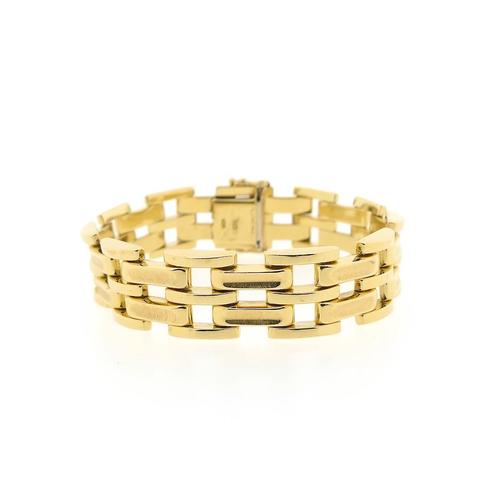 Gouden Bismarck schakel armband | 18,5 cm, Bijoux, Sacs & Beauté, Bracelets, Enlèvement ou Envoi