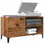 vidaXL Platenkast 84,5x38x48 cm bewerkt hout oud houtkleurig, Verzenden, Nieuw