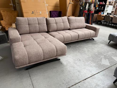 Mild bankstel, chocolate brown (nieuw, A-keuze), Huis en Inrichting, Zetels | Zetels, Nieuw, Metaal, Stof