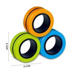 3-Pack Magnetische Ring Fidget Spinner - Anti Stress Hand, Verzenden