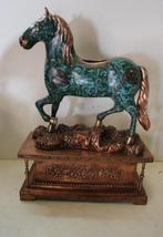 Figuur - Cavallo cloisonne - Emaille, Koper - China, Antiek en Kunst