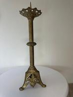 Kaarsenhouder - Messing - Indrukwekkende antiek XL, Antiek en Kunst