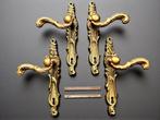 Rococo stijl Deurklink (2) - 1930-1940 - Massief messing -