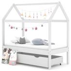 vidaXL Kinderbedframe met lade massief grenenhout 70x140 cm, Verzenden