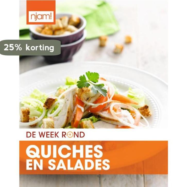 De week rond / Quiches en salades / Njam! 9789059168251, Boeken, Kookboeken, Zo goed als nieuw, Verzenden